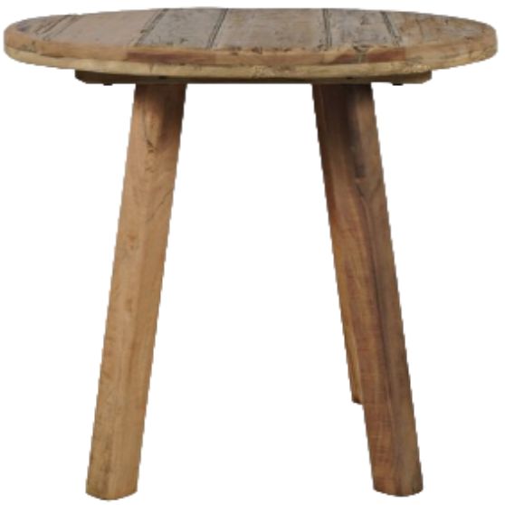Jofran Inc. Reclamation Brown Round Side Table-2