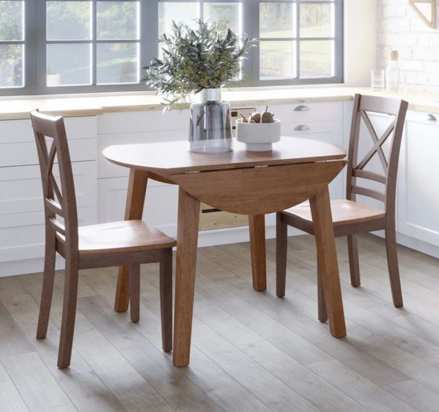 Jofran Inc. Simplicity 3-Piece Honey Dining Table Set -0