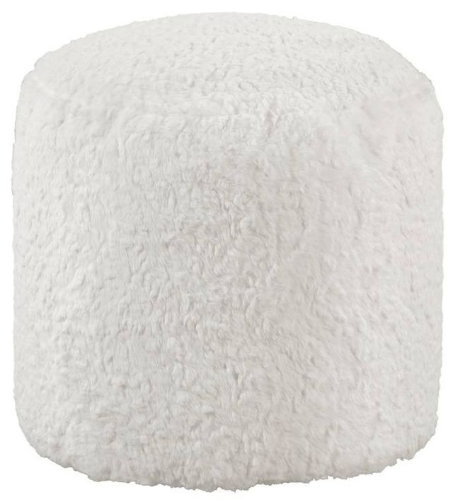 Homelegance® Easley Off-White Cylindrical Pouf-0
