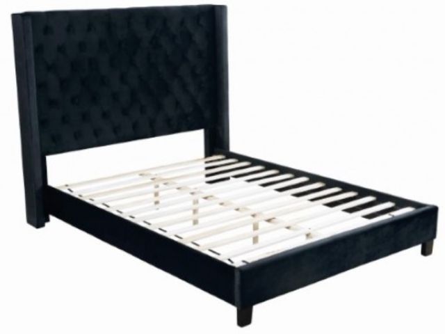 Furniture of America® Ryleigh Black Queen Panel Bed-1