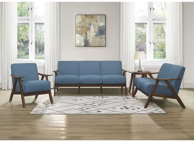 Mazin Furniture Damala Blue Loveseat-3