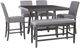 Powell® Senera 6-Piece Gray Counter Dining Set-0