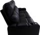 RowOne Prestige Home Entertainment Seating Black 3-Chair Sofa-2