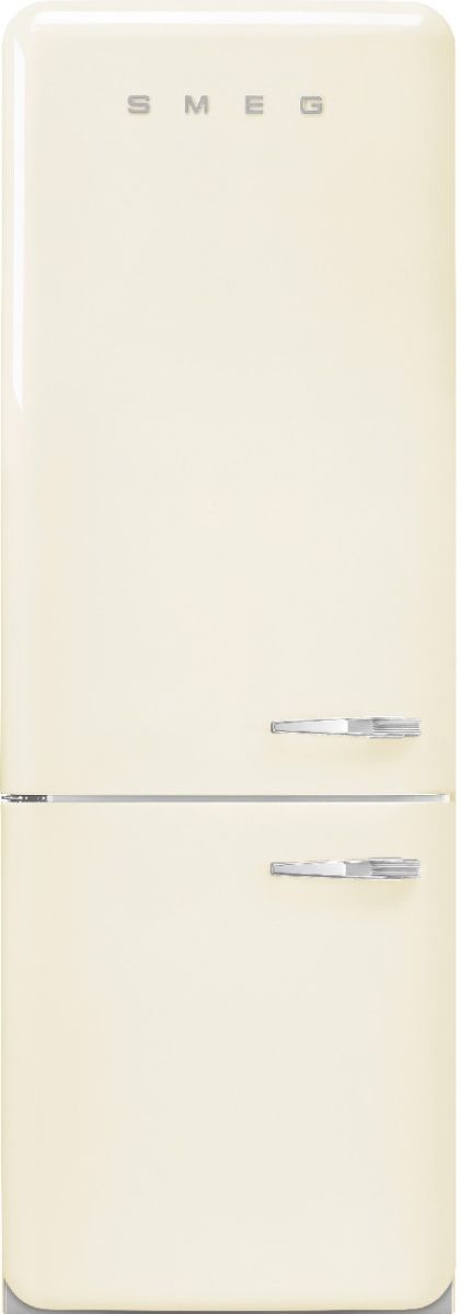 Smeg Retro Style 28 in. 18.0 Cu. Ft. Cream Bottom Freezer Refrigerator