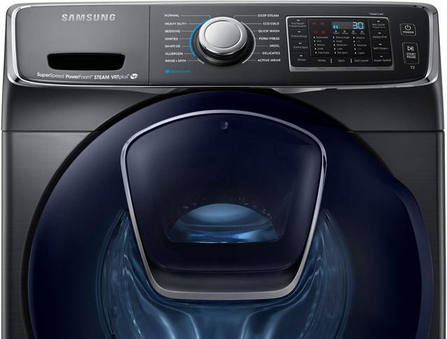 Samsung 5.0 Cu. Ft. Fingerprint Resistant Black Stainless Steel Front Load Washer-4