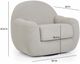 TOV Furniture Tiago Warm Gray Swivel Accent Chair-2