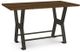 Amisco Customizable Parade 42' Solid Birch Short Bar with 1.63" Thick Tabletop-0
