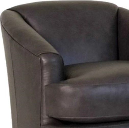 Smith Brothers Customizable 986 Leather Swivel Chair-1