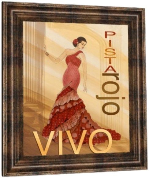 Classy Living Tava Studio Pista Rojo Wall Art-3