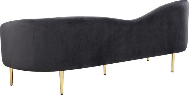 Meridian Furniture Ritz Grey Velvet Sofa-3