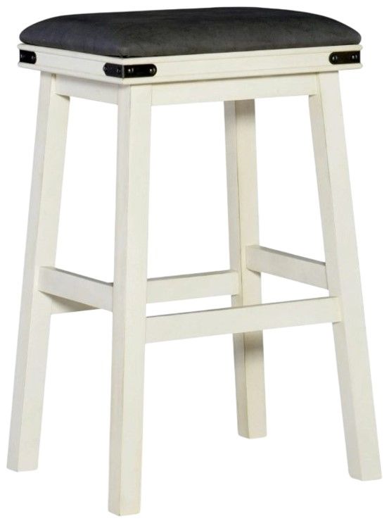 Powell® Milligan Gray/White Bar Stool-0