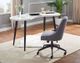 Steve Silver Co.® Kinsley Gray Swivel Upholstered Desk Chair-2