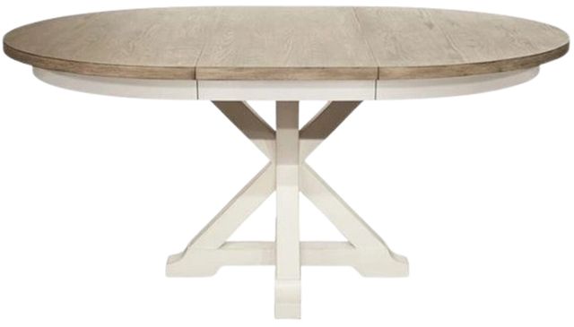 Riverside Furniture Myra Natural Round Dining Table with Paperwhite Base-3