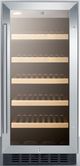 Summit® 2.2 Cu. Ft. Stainless Steel Wine Cooler-0