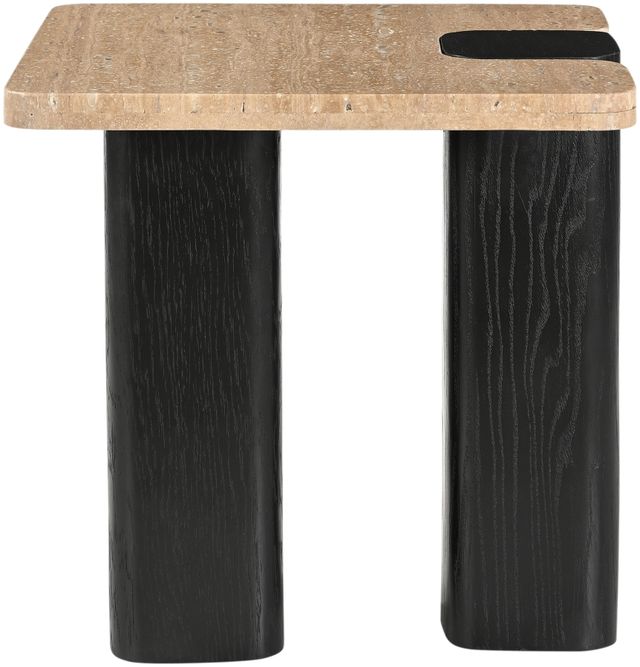 Meridian Furniture Ravenna Natural End Table with Black Base-1