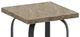 Homecrest™ Outdoor Living Customizable Slate Aluminum/Stone Square Outdoor End Table-1