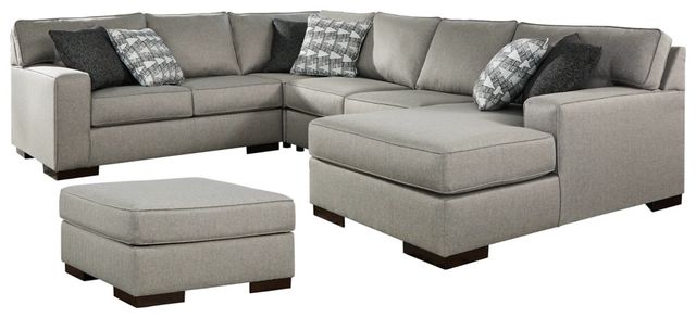 Benchcraft® Marsing Nuvella 5-Piece Slate Living Room Set-0