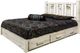 Montana Woodworks® Homestead Ready to Finish Full Platform Storage Bed with Laser Engraved Moose Design-3
