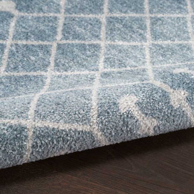 Nourison Home™ Astra Machine Washable 5' x 7' Blue Area Rug-4
