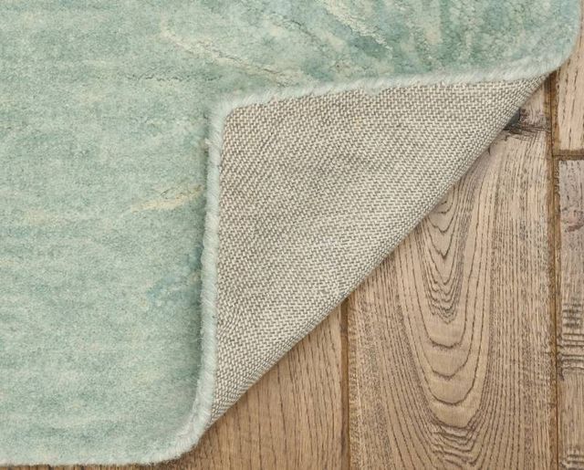 KAS Rugs Serenity Turquoise Burst 5'x7' Area Rug-1