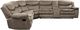 Homelegance® Bastrop 3-Piece Brown Manual Reclining Sectional -2