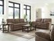 Catnapper® Reyes Portabella Reclining Lay Flat Console Loveseat with Storage and Cupholders-3