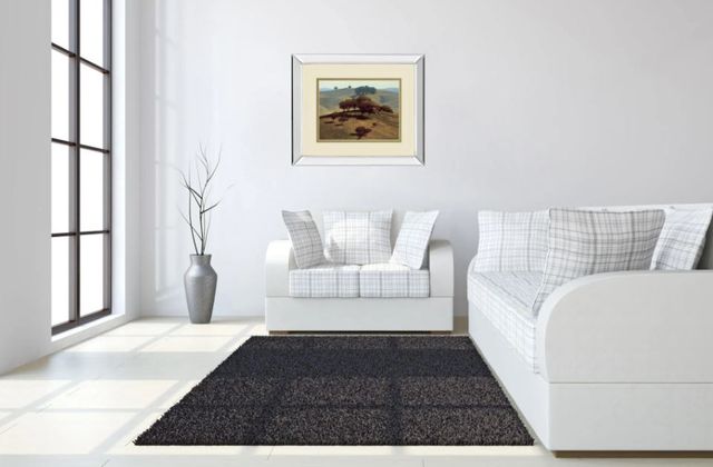 Classy Art Hills Near Chico by N. Bohne Mirror Framed Wall Art-2