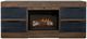 International Furniture Direct Tuxedo Black/Brown Fireplace TV Stand-3