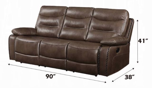 ACME Furniture Aashi Brown Manual Reclining Sofa-2
