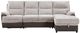 Global Furniture USA U3822 3-Piece Beige Brown Power Reclining L-Shaped Sectional-1