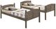 Coaster® Flynn Weathered Brown Twin Over Twin Bunk Bed-1