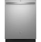 GE® 24" Fingerprint Resistant Stainless Steel Built-In Dishwasher with Sanitize Cycle & Dry Boost-0