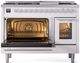 Ilve® Professional Plus II 48" White Pro Style Dual Fuel Range-3
