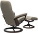 Stressless® by Ekornes® Customizable Consul Large Manual Recliner and Ottoman with Signature Base-3
