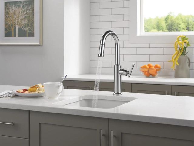 Delta Altado™ Arctic Stainless Single Handle Pull-Down Bar Kitchen Faucet-3