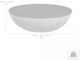 Armen Living Melody Brown Round Coffee Table with Gray Base-4