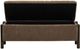 TOV Furniture Abby Brown Nubby Fabric Storage Bench-2
