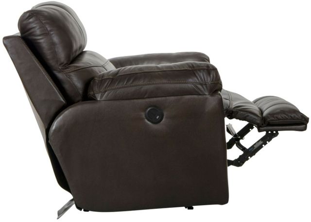 Catnapper® Costa Chocolate Leather Power Lay Flat Recliner-3