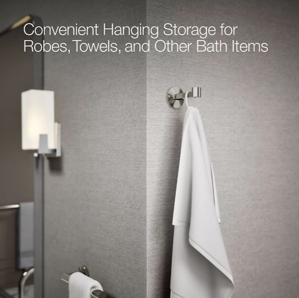 KOHLER® Components® Vibrant Polished Nickel Robe Hook-3