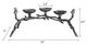 A & B Home Gray Bird 3-Pillar Candle Holder-3