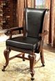 Furniture of America® Melina 2-Piece Black/Brown Cherry Arm Chair Set-2