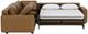 EQ3 Customizable Reva 3-Piece Leather Right-Arm Facing Sleeper Sofa Sectional with Storage Loveseat and Standard Arm-1