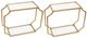 A & B Home 2-Piece Gold City Chic Wall Shelf Set-0