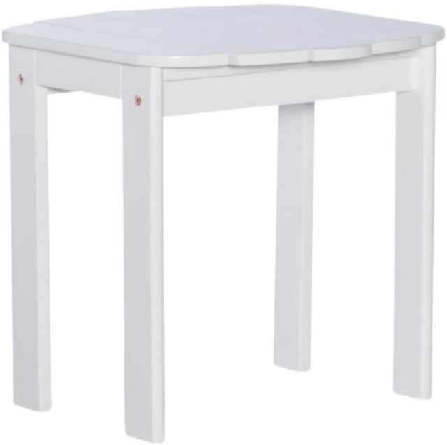 Linon Adirondack White Wooden Outdoor End Table-0
