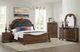 Elements International Cadenza Black/Brown Queen Upholstered Panel Bed-1