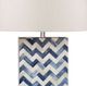 Bassett Mirror Dunmore Blue/White Table Lamp-1