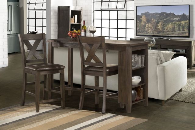 HH2 Home Spencer 3-Piece Dark Espresso Counter Height Dining Set-1