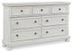 Signature Design by Ashley® Robbinsdale 2-Piece Antique White Queen Sleigh Bed Set-2