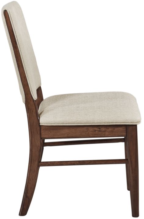 Homelegance® Monroe Cream/Walnut Side Chair-3
