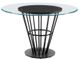 Armen Living Veronica Glass Top Round Dining Table with Black Base-0